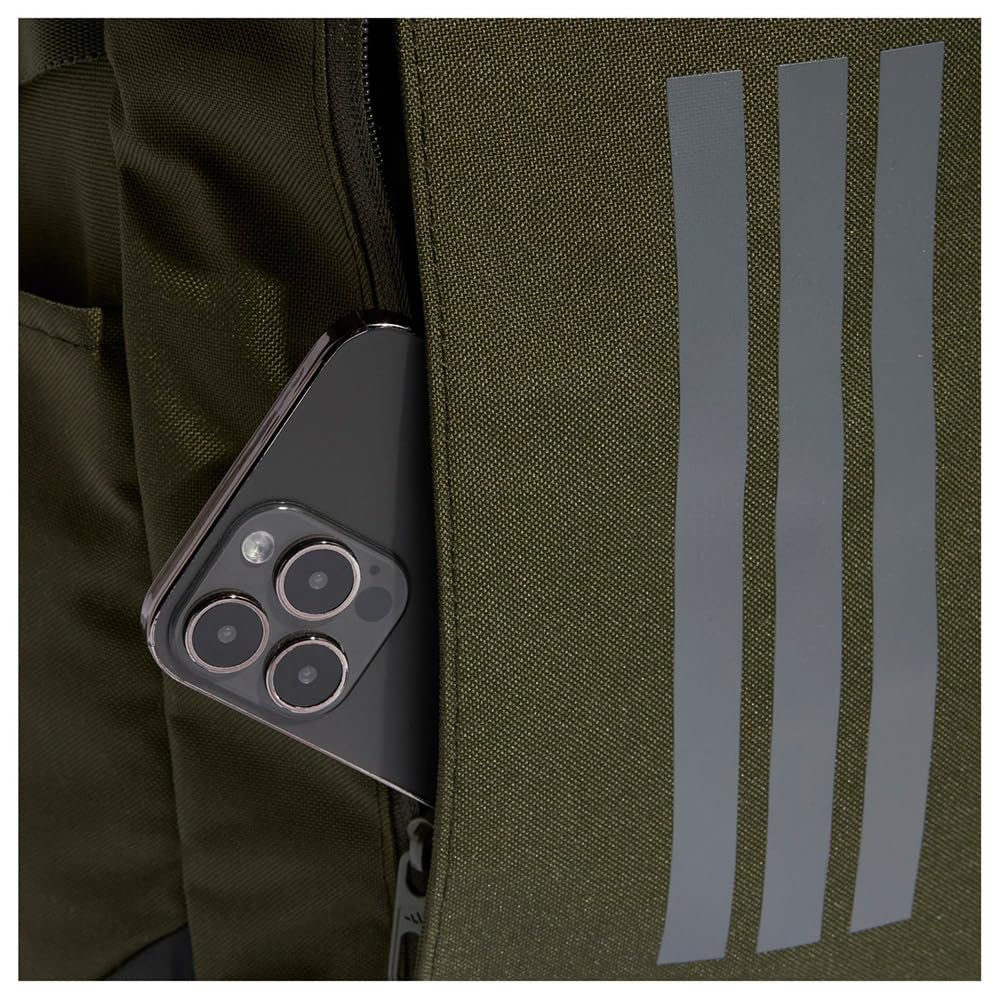 Adidas Mochila Noturna Metálica Unissex, Adulto, QY723, Cargo/Ferro (KE3781)