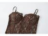 Elegant Lace Patchwork Backless Camisole Corset for Women - Slimming Spring Top