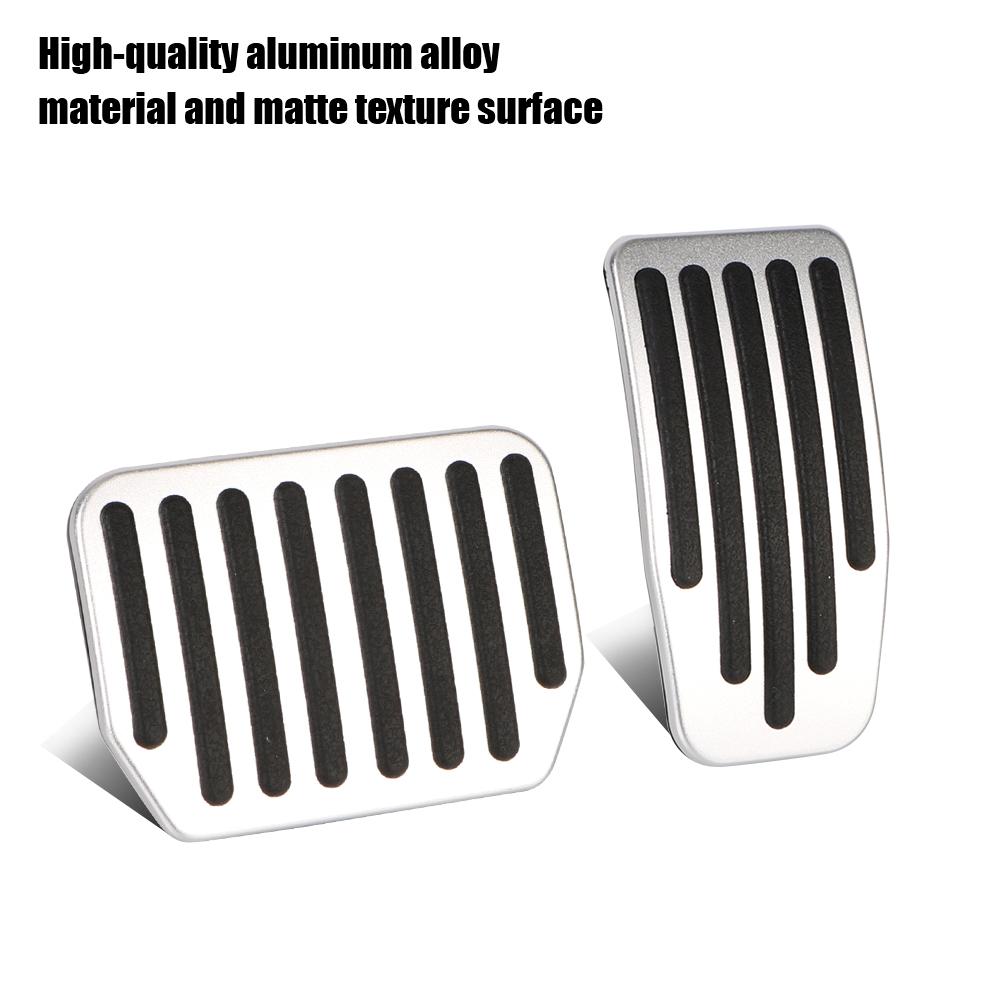 For Tesla Model 3Y Aluminum Alloy Auto Interior Parts Brake Accelerator Pedal Car Foot Pedal Pads Covers 2 Pcs/set Brake Accelerator Rest Pedal