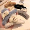 Women Hair Claw Soft Plush Fish Shape Hair Clip Large Size Back Head Hair Clip Winter Hair Accessory