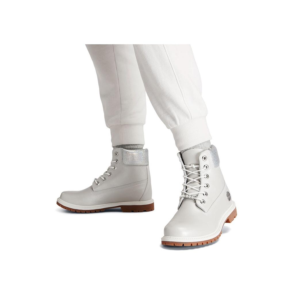 Timberland 6-calowe outdoorowe casualowe krótkie buty Martin damskie buty jasnoszare A2M4D