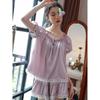 Ice silk pajamas women's summer thin sweet princess short-sleeved pants Internet celebrities ins wind silk loungewear two-piece set