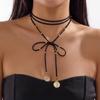 Y2K Layered Chain Choker Adjustable Neck Chain Vintage Knotted Choker Necklace  Women