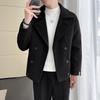 Men's Woolen Jacket Spring and Autumn New Casual Korean Style Short Lapel Windbreaker Handsome Woolen Jacket for Men