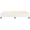 Box Spring Bed Frame White 200 x 200 cm Faux Leather
