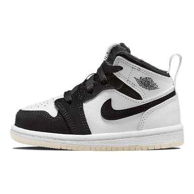 Buty dla niemowląt Air 1 Mid SE TD Diamond Białe Wielokolorowe Czarne DN4322-100