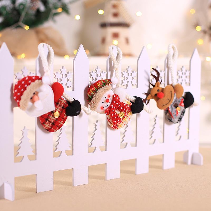 1PC Craft Hanging Pendant Gift Christmas Doll Cloth Decor Xmas Tree Ornament For Home Kids Toys