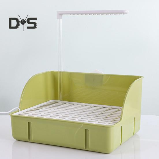Vasca da bagno automatica per uccelli con pompa Grande fontana doccia per pappagalli Vasca da bagno con rubinetto per uccelli domestici Calopsitta Conuro Parrocchetto Inseparabile