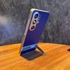 For Samsung Galaxy S25 S26 Ultra S26Ultra Phone Case Business Lichee Leather Matte Invisible Bracket Stand Holder Plating Cover