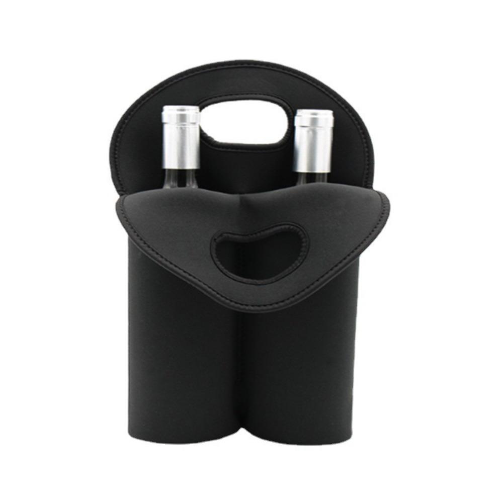 Reusable Wine Travel Carrier With Handle Insulated Wine Bag  Outdoor Camping