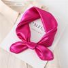 Klassischer Damen-Seidenschal in Uni-Farbe, vielseitiges Modeaccessoire, 60 cm quadratisch für Haarband oder Business-Kleidung
