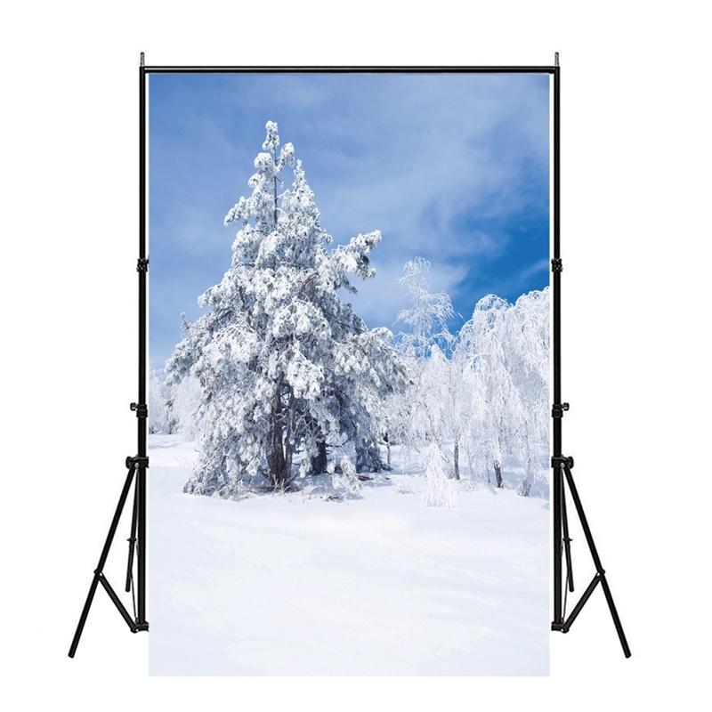 Winter Schnee Fotografie Hintergrund Studio Requisiten Kulisse Baby Foto Kulisse Sprühleinwand Party Heimdekoration