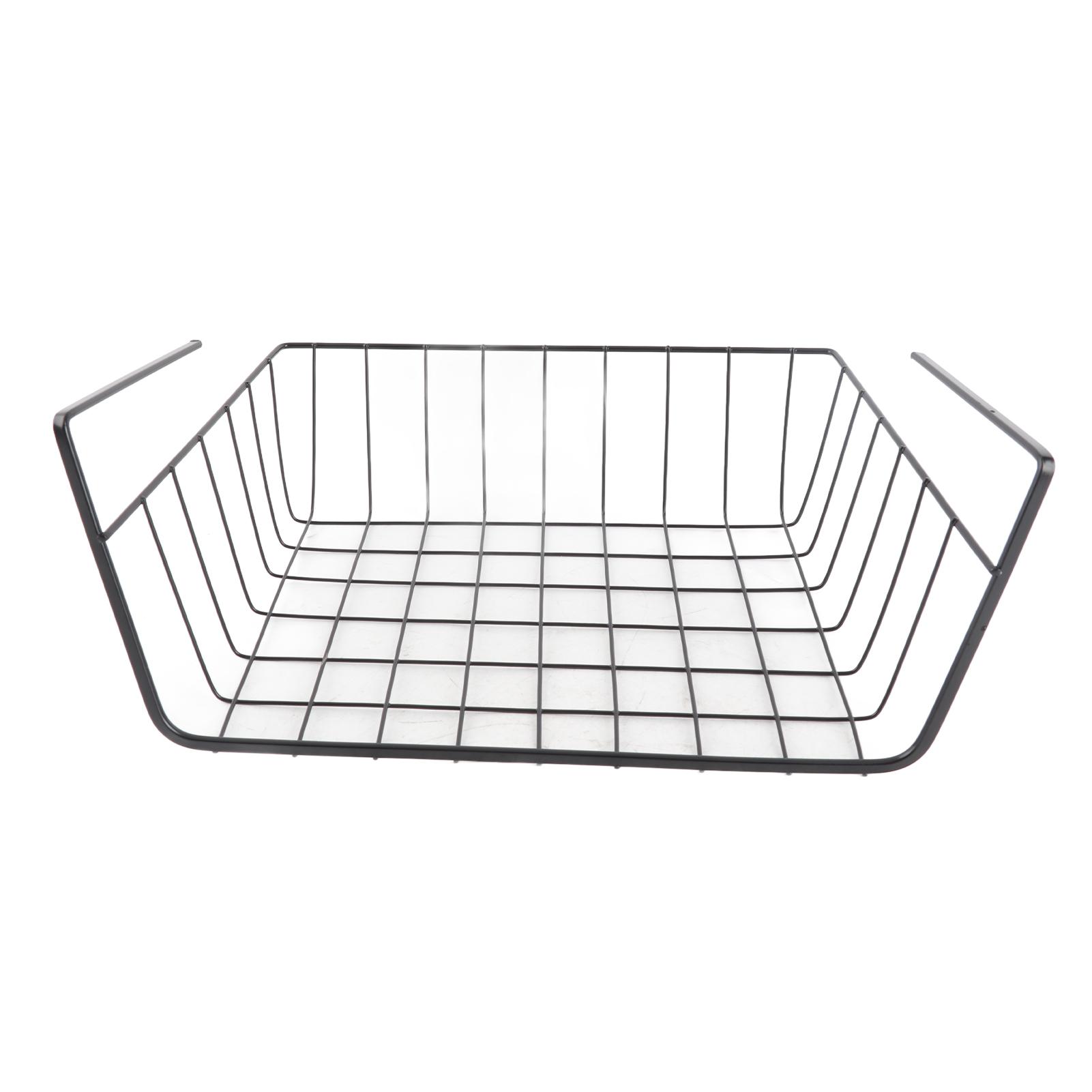 Kaisai Under Shelf Storage Basket Multipurpose All Metal Under Shelf Wire Basket For Kitchen Office Pantry Desk Bookshelf
