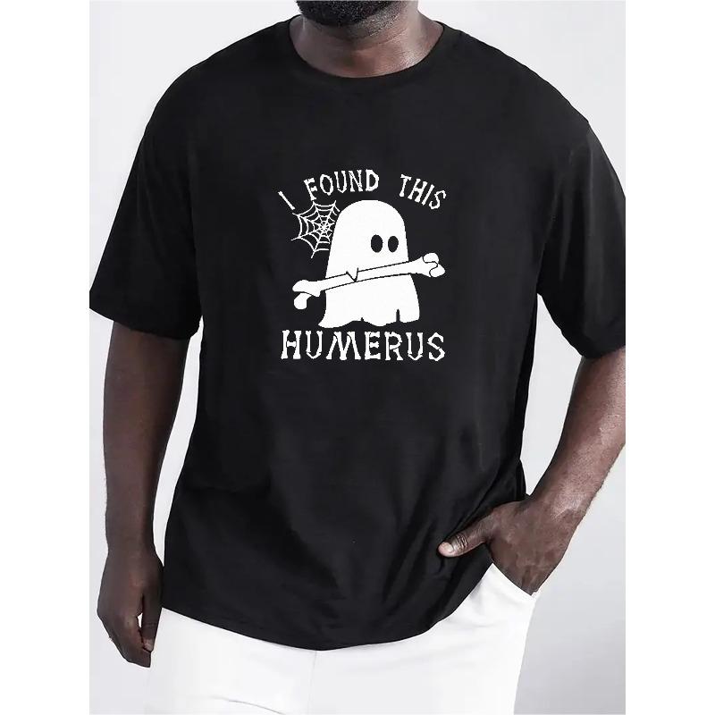 

Trendy Men S Short-Sleeve T-Shirt Featuring a Humorous Halloween Design, Made from High-Quality, Skin-Friendly, Quick-Dry Fabric. It S Affordable 4XL чорний