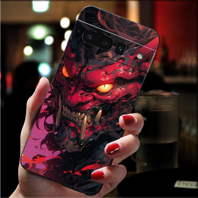 

Oni Mask Japan Art Phone Case For Google Pixel 10 9 Pro XL 9A 8 7 6 Pro Pixel 8A 7A 6A Pixel 8 7 6 5 Google Pixel 7 Pro
