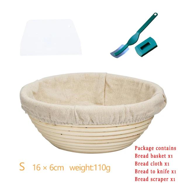 Natural Rattan Bread Proofing Basket Handmade Rattan Wicker Baking Bowl Dough Fermentation Sourdough Banneton Bread Basket
