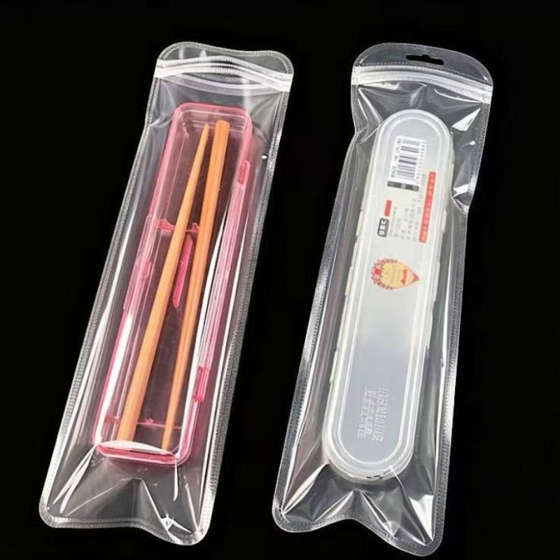 50 Pezzi Sacchetti di Plastica Trasparenti Lunghi Per Gioielli Fai Da Te Artigianato Unghie Ciglia Imballaggio Conservazione Esposizione