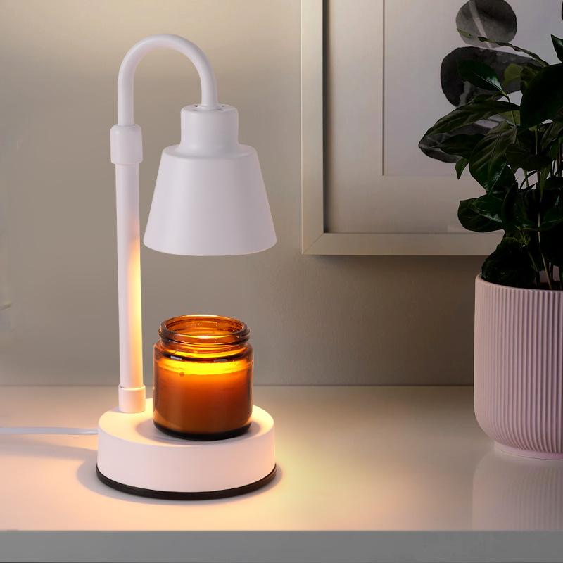 Electric Candle Heating Lamp Retro Candle Melt Warmer Light Dimming Switch Melting Wax Night Light Romantic Table Lamp Decor
