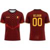 2026 New Belgian Flag Print Soccer Jersey for Men, Summer, Quick-Drying, Breathable, Soccer Training T-Shirt, Unisex Casual Sports Top