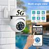 5Ghz&2.4Ghz WiFi Surveillance True 300W 3MP Security Camera 8 LEDS 4X Digital Zoom Automatic Human Tracking Wireless IP Cam Full Color EU CCTV Camera