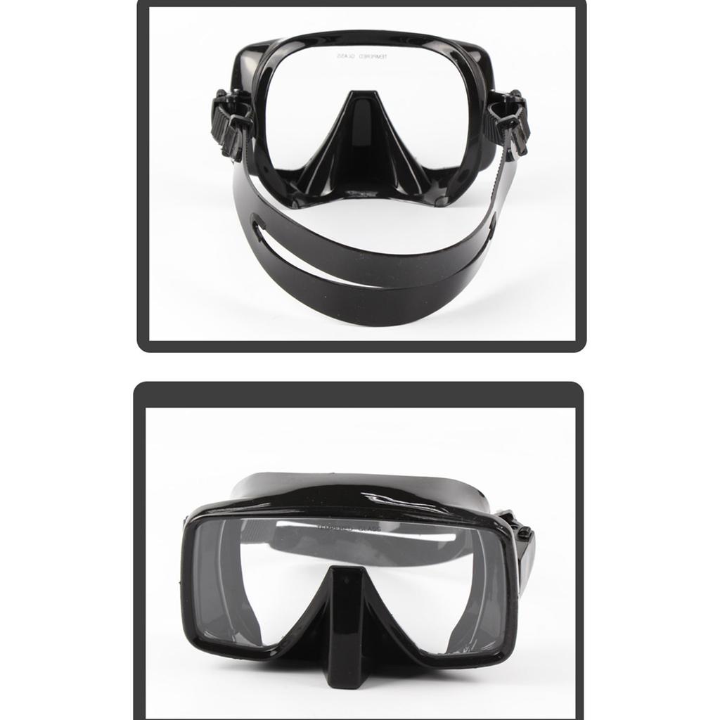 Adult Scuba Diving Mask Tempered Glass High Defination Swimming Goggles with Nose Cover Snorkel Gear Freediving Swim