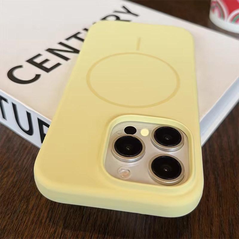 Luxury Liquid Silicone For Magsafe Case For iPhone 16 15 14 13 12 Pro Max Plus Magnetic Wireless Charging Soft Cover