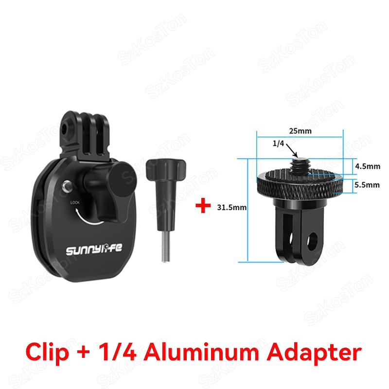 Motorcycle Windshield Clip Mount for Go Pro 13 12 11 10 9 8 7 DJI OSMO 360 Action 4 5 Pro Insta 360 X5 X4 Go 3S ACE Pro 2 Camera