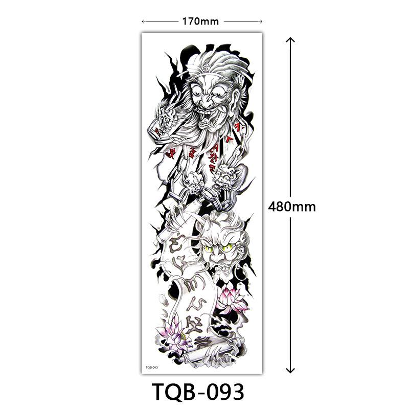 Full Arm Tattoo Sticker Full Arm, Full Arm Big Picture Tattoo Sticker, Flower Arm Tattoo Sticker Tattoo