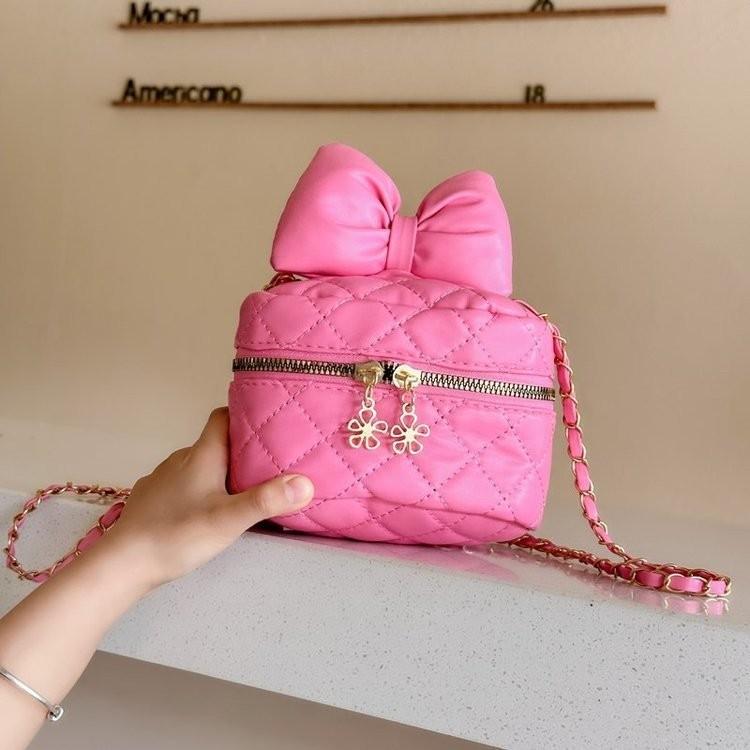 Fashionable Women's Butterfly Knot Handbag Soft Quilted Tote In Various Colors