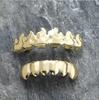 G004 Fire Grillz Brass Flame Gold Tungsten Braces for Hot Sale HIPHOP Hip Hop Jewelry Personalized New Version