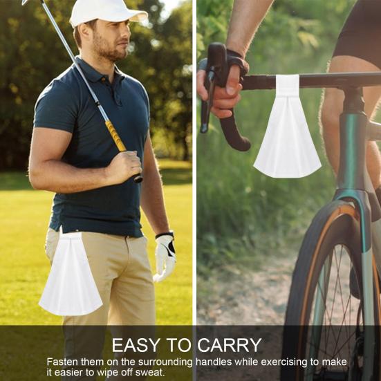 Football Field Towel with Hook & Loop Fastener Portable Closed Football Accessories Super Water Absorption Sports Sweat Cotton
