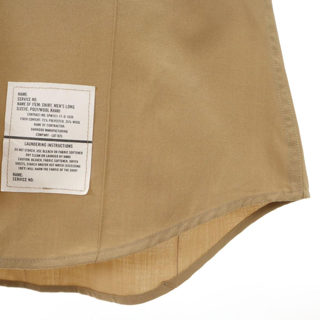 DEFENSE LOGISTICS AGENCY Long sleeve Military shirt Beige Men's Used