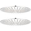 Pomme de douche plongeante 2 pcs Acier inoxydable Ø 40 cm