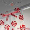 2pcs,Curtains Candy Cane Swirl Lollipop Stars (3) Contemporary Modern Curtains Versatile 100% Polyester Curtains Decorations