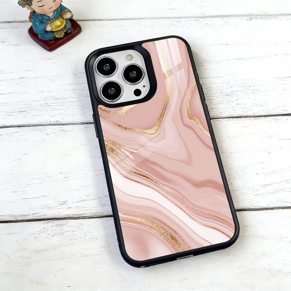 Marble Pattern Phone Case For iPhone17,16,15,14,13,12,11 Plus,Pro Magnetic with Magsafe Wireless Charging