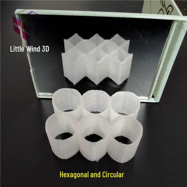 3D Optical Illusion Geometric Models: Square & Circle Teaching Aids Random Color