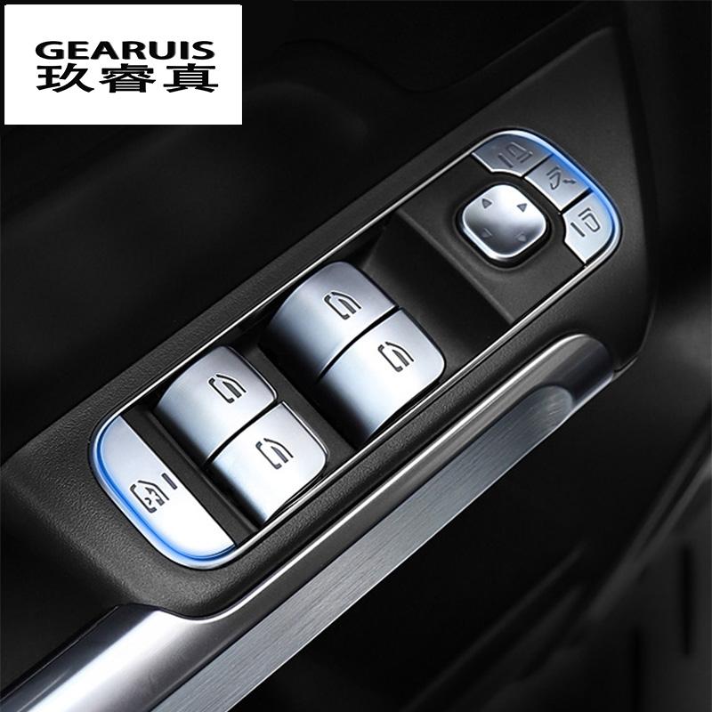 Autositzheizungsknopf-Abdeckungsaufkleber für Mercedes Benz ABCE-Klasse W177 W247 W205 W213 GLE W167 GLB X247 GLA H247 GLA