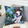 Anime S-Sankarea Pillow Case For Car Sofa Decorative Home Double-sided Print Plush Square Throw Pillow Cushion Cover