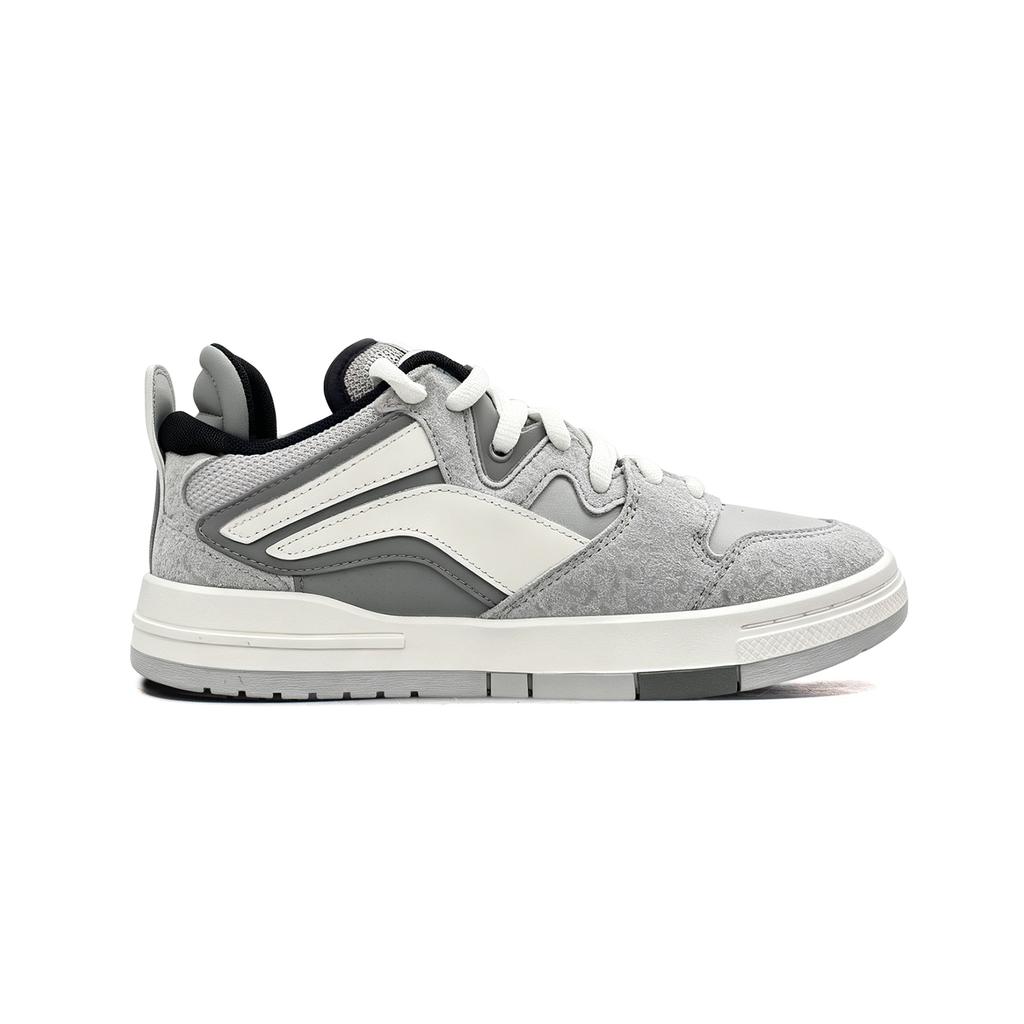 Li Ning We I Pro Gray Retro Trendy Versatile Wear-Resistant Breathable Low-Top Skate Shoes Women sneakers AGCW382-2