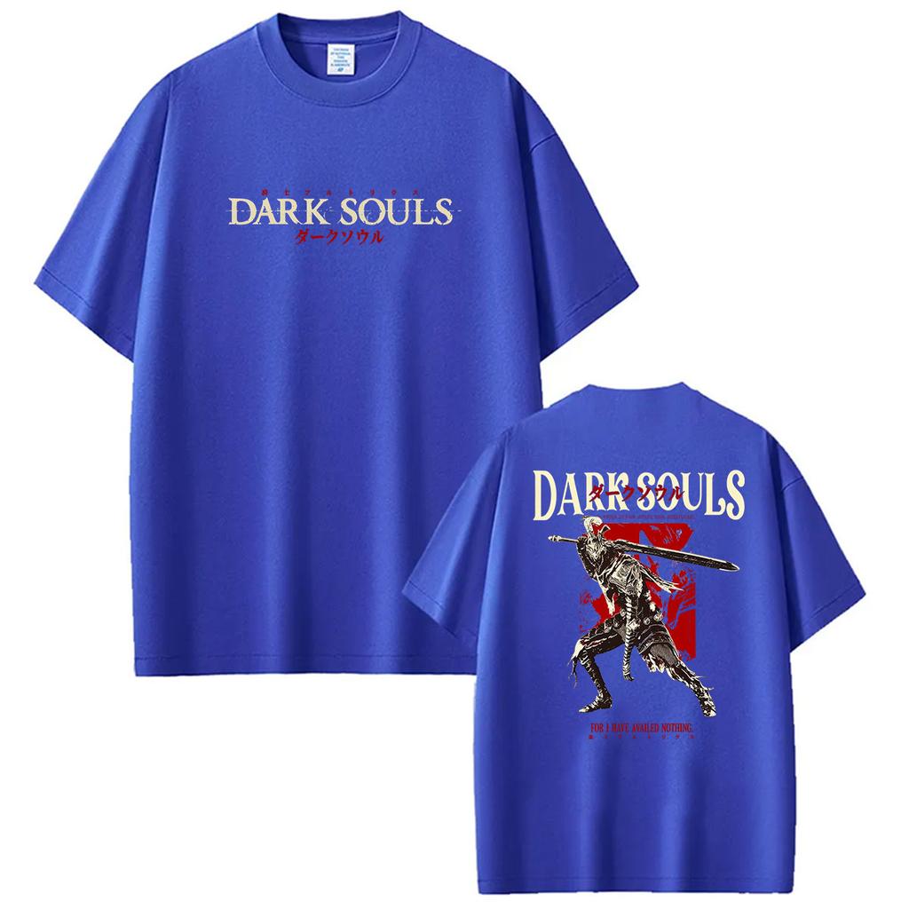 2026 Hot Gam Dark Souls Graphic T Shirts Mens Women Vintage Harajuku Short Sleeve Tshirt Casual Fashion Cotton Tees Streetwear