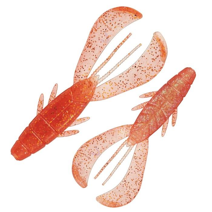 Major Craft Rockfish Worm Rock Liver Lucky Claw 3.2 inch #001 Strongest Orange