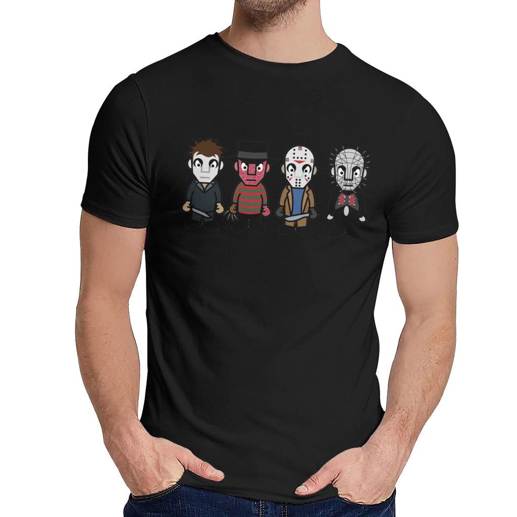 Custom Horror Movie Serial Killers Horror Movie Serial Killers T Shirt Man Hipster Cotton Clothes O