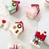 Ceramic Christmas cottages Houses With Battery Power Supply Safe Indoor and Outdoor Decoration For Seasonal Enthusiasts