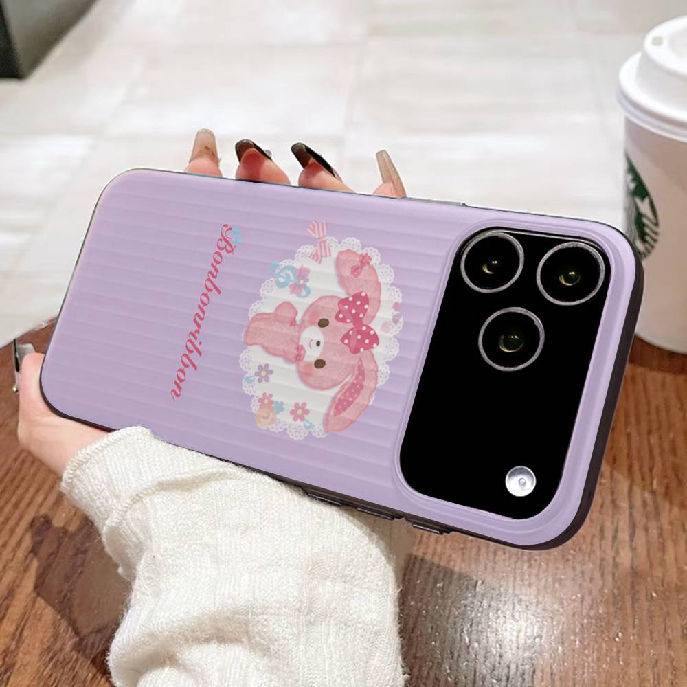 Cute Cartoon Bonbonribbon Phone Case For IPhone 17 16 15 14 Plus 11 12 13 Pro Max Shockproof Protection Soft Back Cover