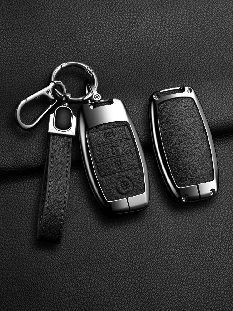 High Quality Zinc Alloy Leather Car Key Case Cover For Kia Sportage Cerato Optima K2 K3 K4 K5 Rio Picanto Soul Sorento Sedona