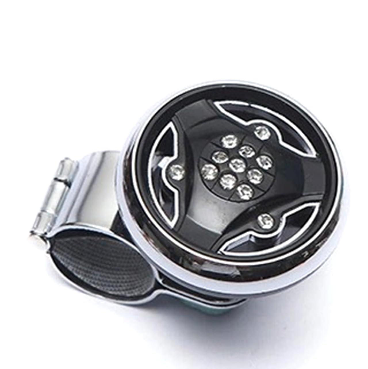 

Sugarello Steering Wheel Spinner, Quiet, Bearing, Spinner, Anti-Slip, Stylish, Spinner Knob (Black) чёрный