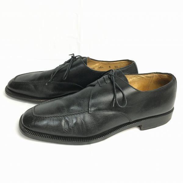 Vintage 80s-90s MARIANO CAMPANILE Made in Italy U-Tip Business Shoes Black Size 8 (26.5) Men's(USED)
