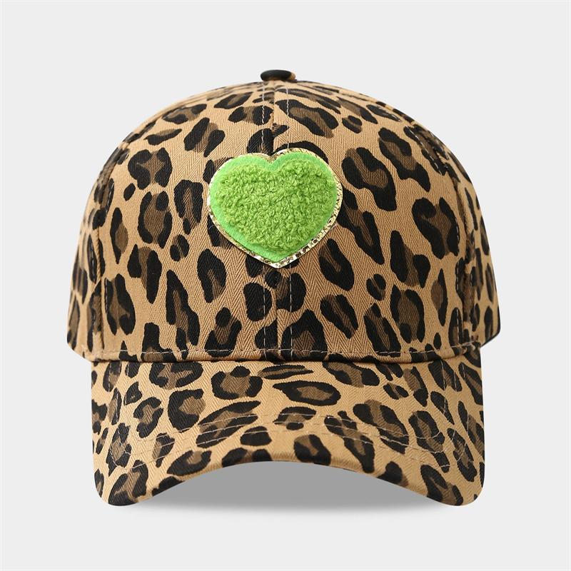 Leopard Print Baseball Caps Unisex Embroidery Spring Autumn Retro Outdoor Sunscreen Hat Adjustable Casual Lovers Fashion Hats