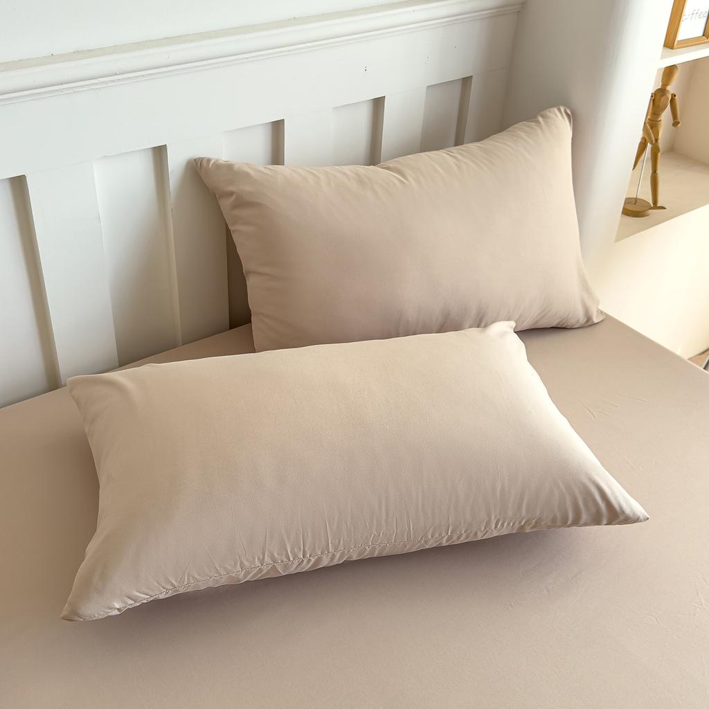 1PC 100% Cotton Solid Color Pillowcase Super Soft And Cozy Skin-friendly Machine Washable Pillowcases 48x74/50x75cm 2 Sizes Home