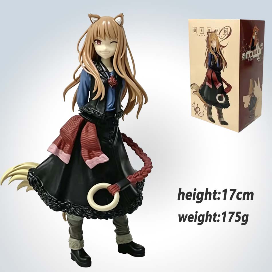 Neue 17cm Spice And Wolf Horo PVC Anime Actionfiguren Modell Sammlung Ornament Anime Cartoon Modell Spielzeug Geschenk